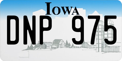 IA license plate DNP975