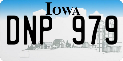 IA license plate DNP979