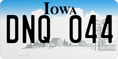 IA license plate DNQ044