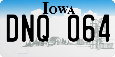 IA license plate DNQ064