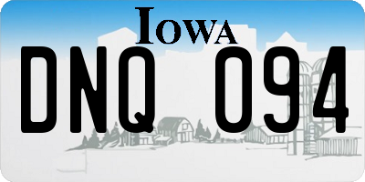 IA license plate DNQ094