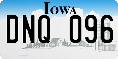 IA license plate DNQ096