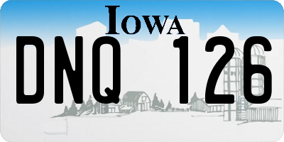 IA license plate DNQ126