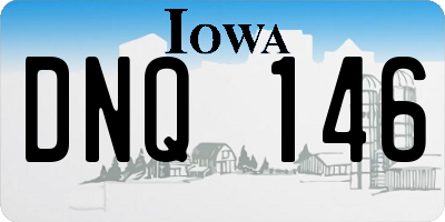 IA license plate DNQ146