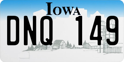 IA license plate DNQ149
