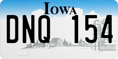 IA license plate DNQ154