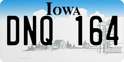 IA license plate DNQ164