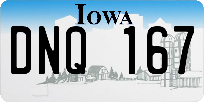 IA license plate DNQ167
