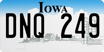 IA license plate DNQ249