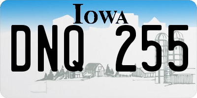 IA license plate DNQ255
