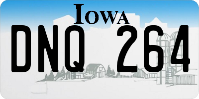 IA license plate DNQ264