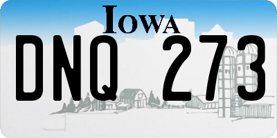 IA license plate DNQ273