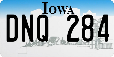 IA license plate DNQ284