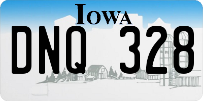 IA license plate DNQ328
