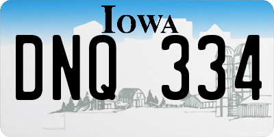 IA license plate DNQ334