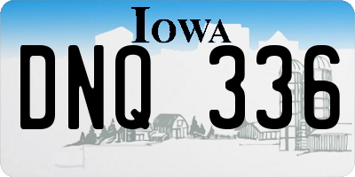 IA license plate DNQ336