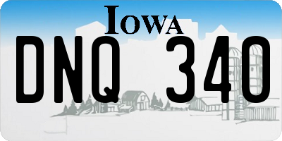 IA license plate DNQ340