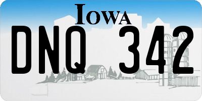 IA license plate DNQ342