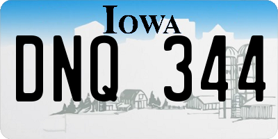 IA license plate DNQ344