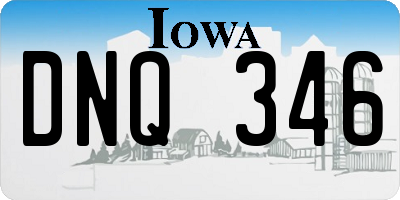 IA license plate DNQ346