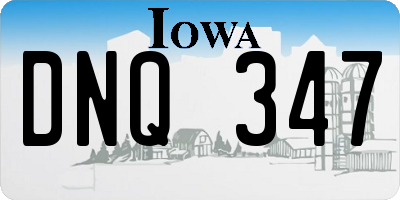 IA license plate DNQ347