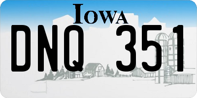 IA license plate DNQ351