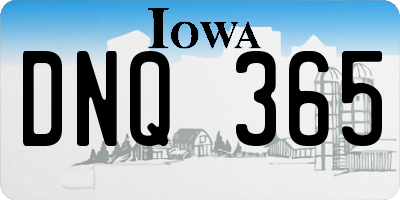 IA license plate DNQ365