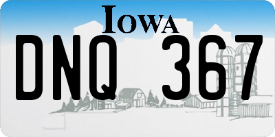 IA license plate DNQ367