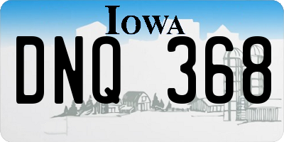 IA license plate DNQ368