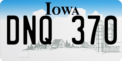 IA license plate DNQ370