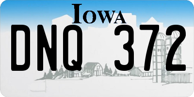 IA license plate DNQ372