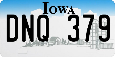 IA license plate DNQ379