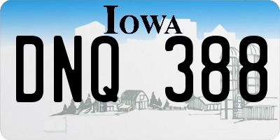 IA license plate DNQ388
