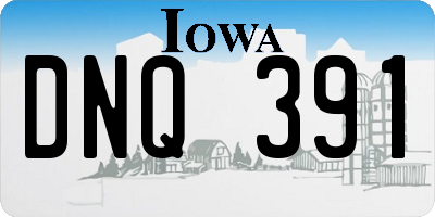 IA license plate DNQ391