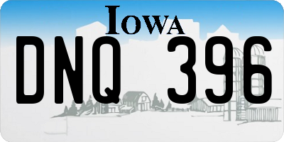 IA license plate DNQ396