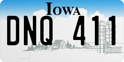 IA license plate DNQ411