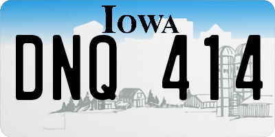 IA license plate DNQ414