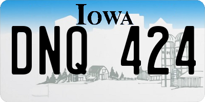 IA license plate DNQ424