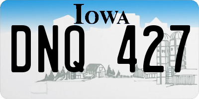 IA license plate DNQ427