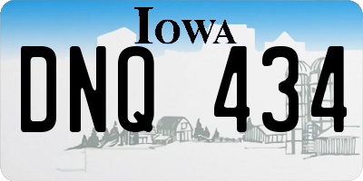 IA license plate DNQ434