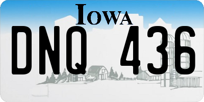 IA license plate DNQ436