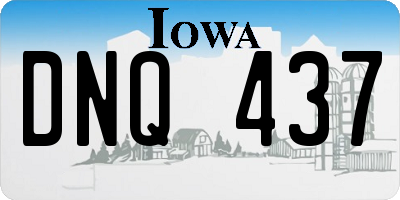 IA license plate DNQ437