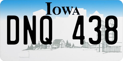 IA license plate DNQ438