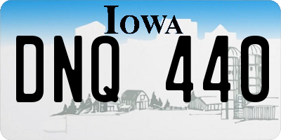 IA license plate DNQ440