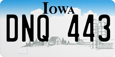 IA license plate DNQ443
