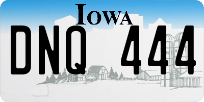 IA license plate DNQ444