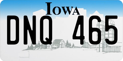 IA license plate DNQ465