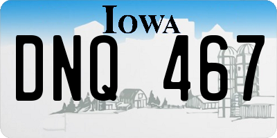 IA license plate DNQ467