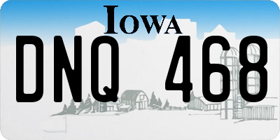 IA license plate DNQ468