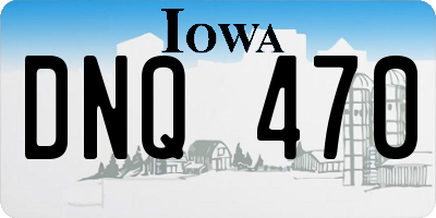 IA license plate DNQ470